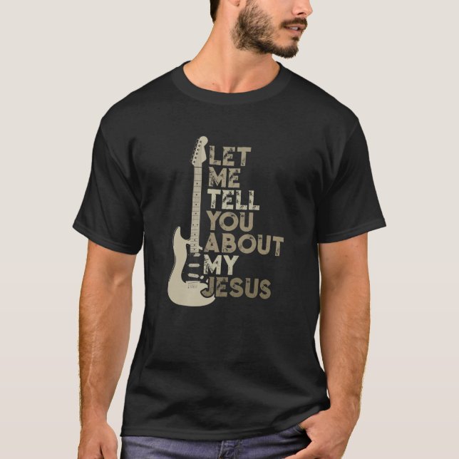Camiseta Deixe-Me Falar Sobre Meu Jesus Religião Cristão (Frente)