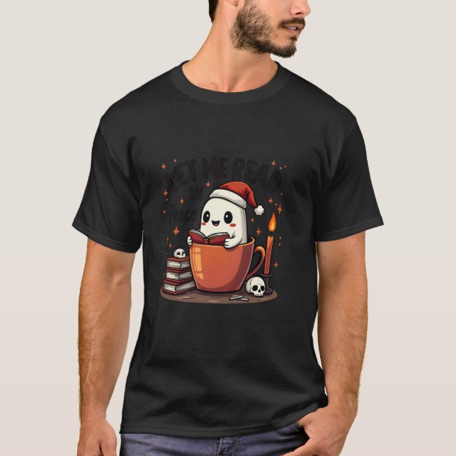 Camiseta Deixe-Me Ler O Café Fantasma Da Paz (Frente)
