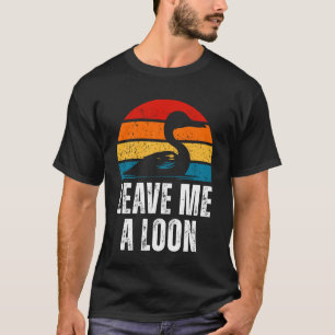 Camiseta Deixe-me mergulhão amante da observação de pássaro