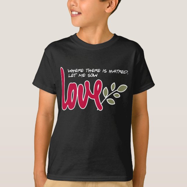 Camiseta Deixe-me mostrar amor (Frente)