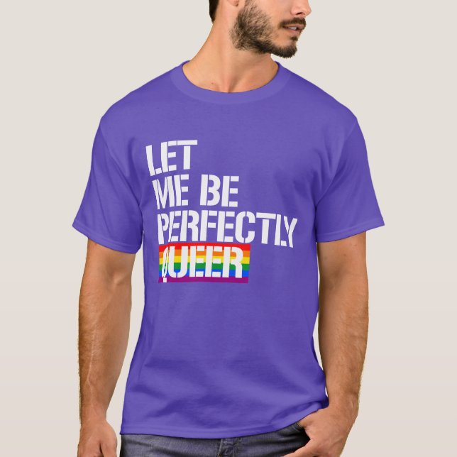 Camiseta Deixe-me ser perfeitamente estranho (Frente)