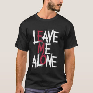 Camiseta Deixe-me Sozinho Cena Emo Goth Grunge