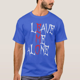 Camiseta Deixe-me sozinho Emo Estético Cena Gótica Alternat