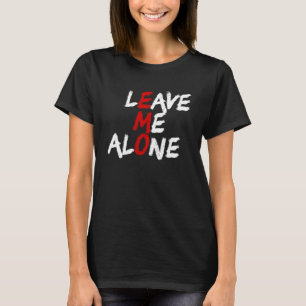 Camiseta Deixe-Me Sozinho Emo Introduzido Contra Emo Social