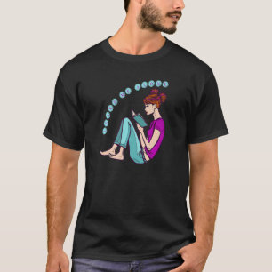 Camiseta Deixe-me sozinho. Estou lendo um livro para vermes