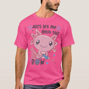 Camiseta Deixe-Me Terminar Este Knit Axolotl De Fila