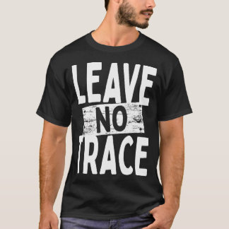 Camiseta Deixe Nenhum Traço Bushcraft Acampamento ao Ar Liv