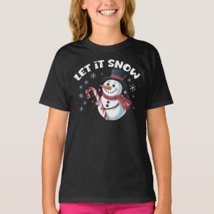 Camiseta Deixe Nevar Boneco de Neve