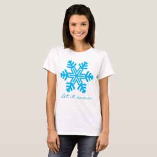 Camiseta Deixe nevar engraçado personalizável