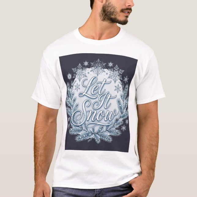Camiseta Deixe Nevar — Inverno (Frente)
