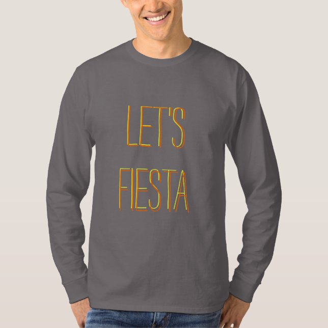 Camiseta Deixe-nos camisola da festa (Frente)