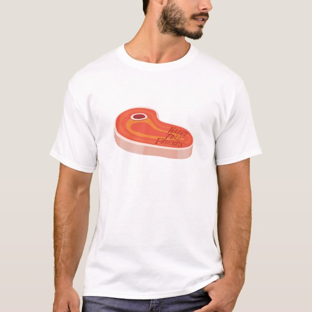 Camiseta Deixe-nos carne acima! (Frente)