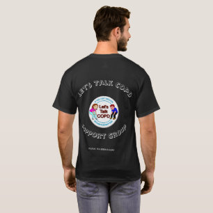 Camiseta Deixe-nos falar o grupo de apoio de COPD