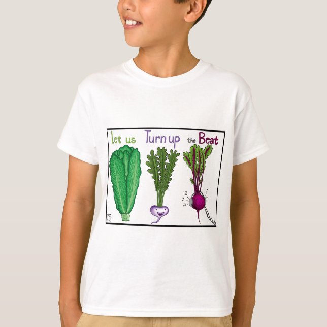 Camiseta Deixe-nos girar acima da batida (Frente)