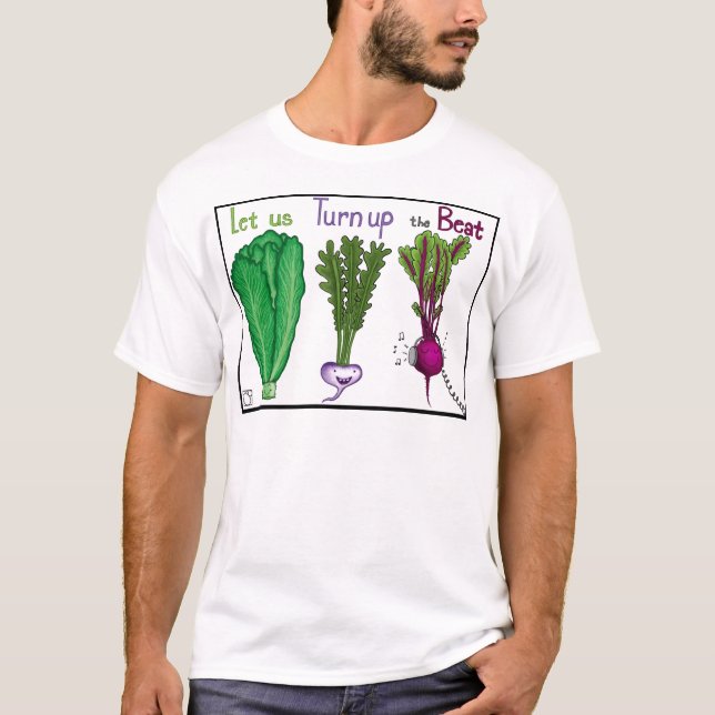 Camiseta Deixe-nos girar acima da batida (Frente)