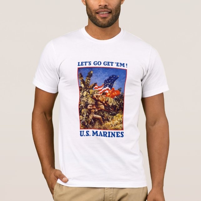 Camiseta Deixe-nos ir obtêm-nos! E.U. Fuzileiros navais (Frente)