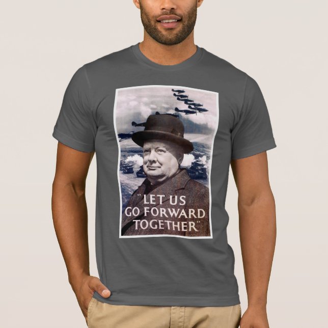 Camiseta Deixe-nos ir para a frente junto (Frente)