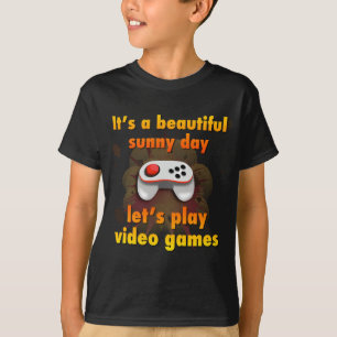 Camiseta Deixe-nos jogar o video games