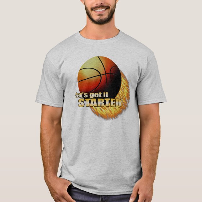 Camiseta Deixe-nos obtê-lo começado (Frente)