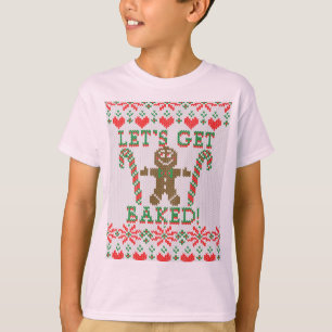 Camiseta Deixe-nos obter cozeu o homem de pão-de-espécie