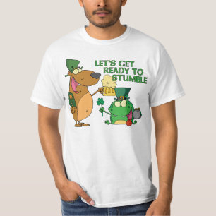 Camiseta Deixe-nos obter prontos para tropeçar