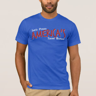 Camiseta Deixe-nos pressionar o botão de restauração de