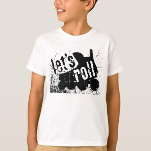 Camiseta Deixe-nos rolar (o hóquei do rolo)