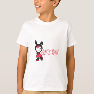 Camiseta Deixe-nos rolar! Rolo Derby