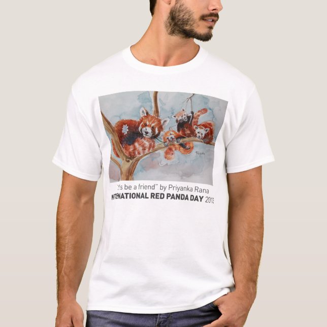 Camiseta "Deixe-nos ser o T dos homens de um amigo" (Frente)