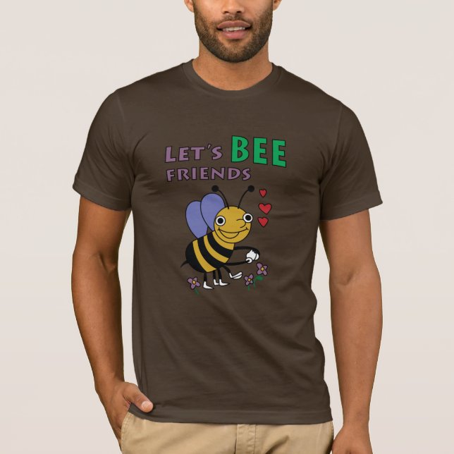 Camiseta Deixe-nos t-shirt dos amigos da abelha (Frente)