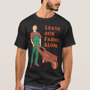 Camiseta Deixe nossas fazendas em paz - clássico