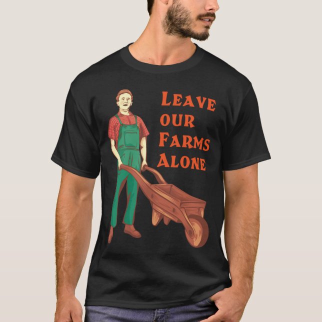 Camiseta Deixe nossas fazendas em paz - clássico (Frente)