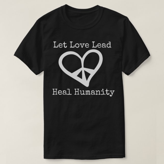 Camiseta Deixe o amor liderar (Frente do Design)