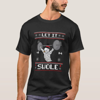 Camiseta Deixe-O Balançar O Moletom De Natal Feio, Músculo
