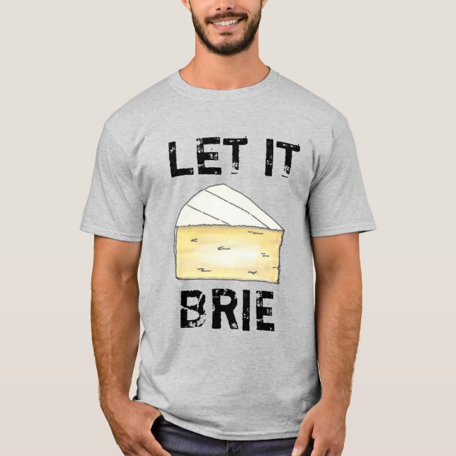 Camiseta DEIXE-O BRIR (BE) Cozinhar de Forragem de Queijo E (Frente)