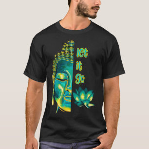 Camiseta Deixe-o ir Budismo Buda Vossagga Grafi Budista