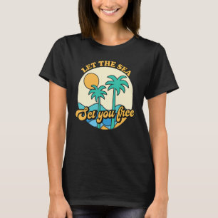 Camiseta Deixe O Mar Libertar Férias Tropicais