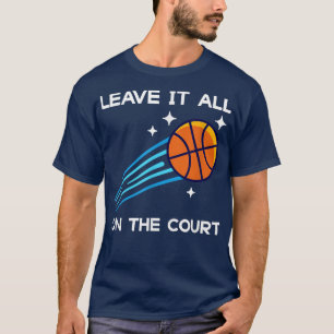 Camiseta Deixe-o na equipe de basquete Q