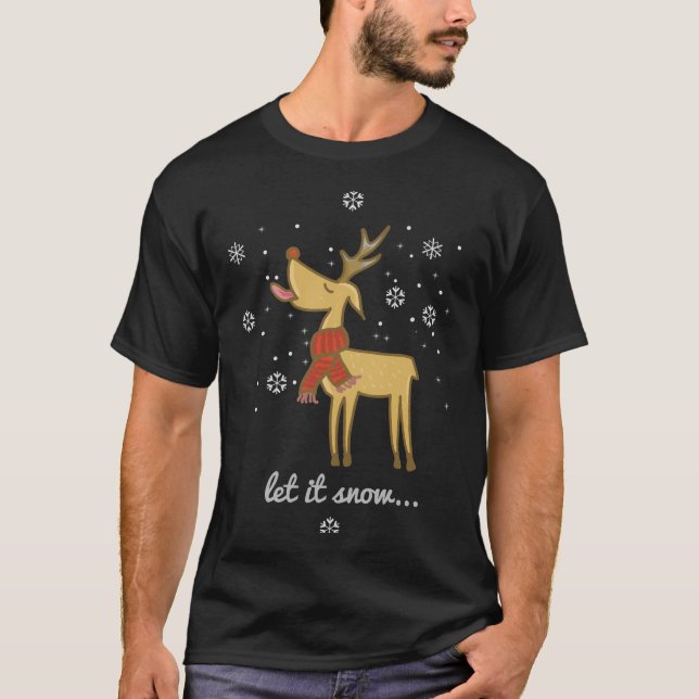 Camiseta Deixe-o nevar (Frente)