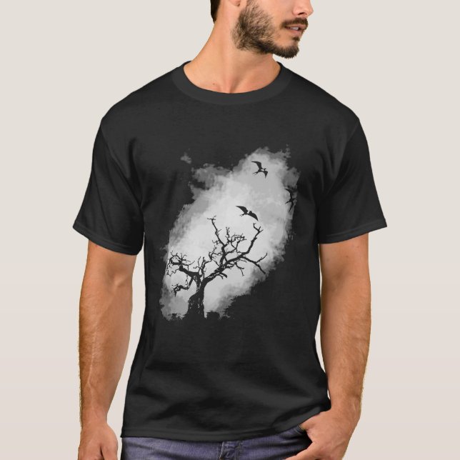 Camiseta Deixe o ninho (escuro) (Frente)