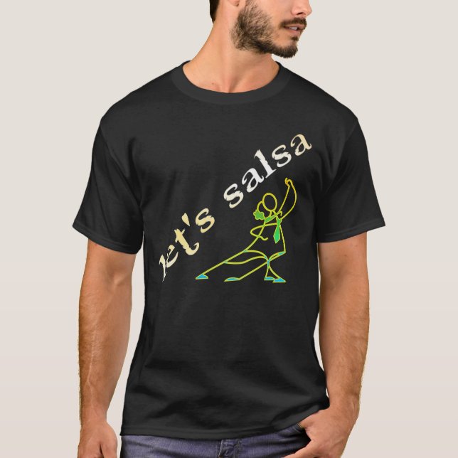 Camiseta DEIXE o t-shirt da SALSA dos E.U. (Frente)