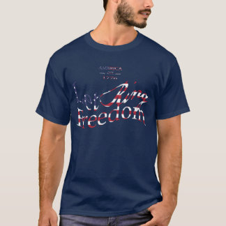 Camiseta Deixe o t-shirt do anel da liberdade
