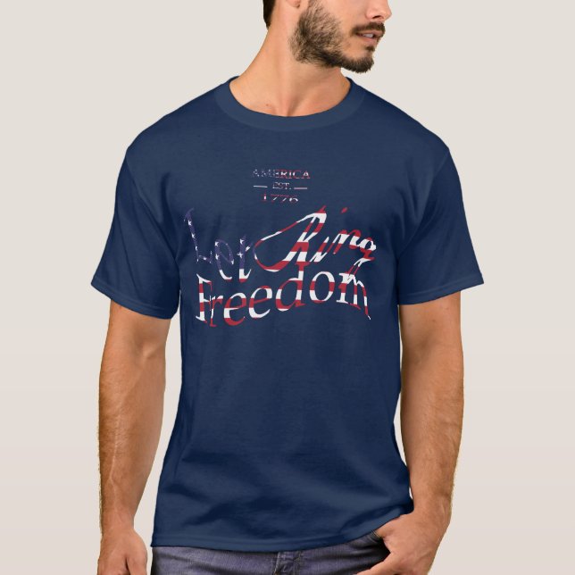 Camiseta Deixe o t-shirt do anel da liberdade (Frente)