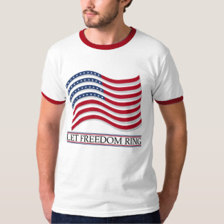 Camiseta Deixe o t-shirt do anel da liberdade