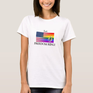 Camiseta Deixe o Tshirt da igualdade do casamento do anel