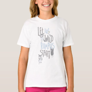 Camiseta Deixe o Tumulto Selvagem Começar - Azul