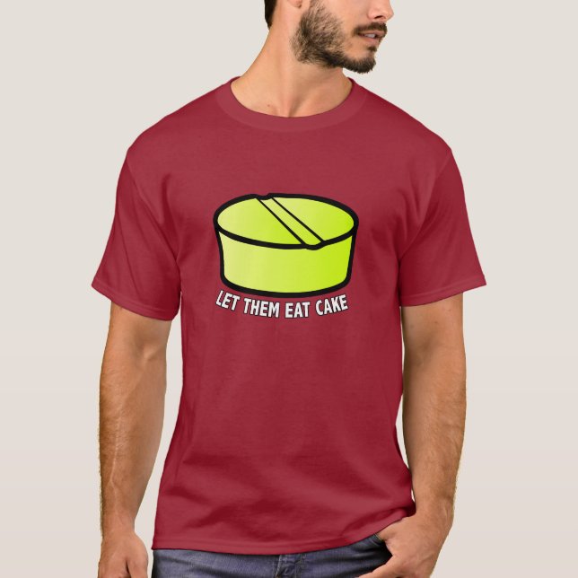Camiseta Deixe-os comer o bolo (Frente)