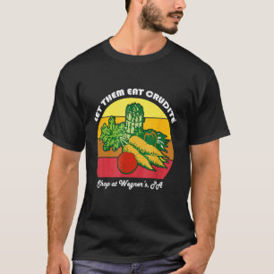 Camiseta Deixe-os comer o meme de Crudite Wegner
