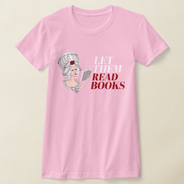 Camiseta Deixe-os ler livros (Postura )