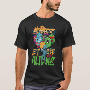 Camiseta Deixe-Os Ver O Grafite Da Arte De Spray Street